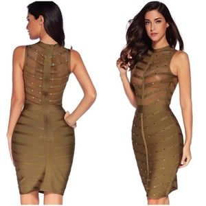 Studded Bandage Dress